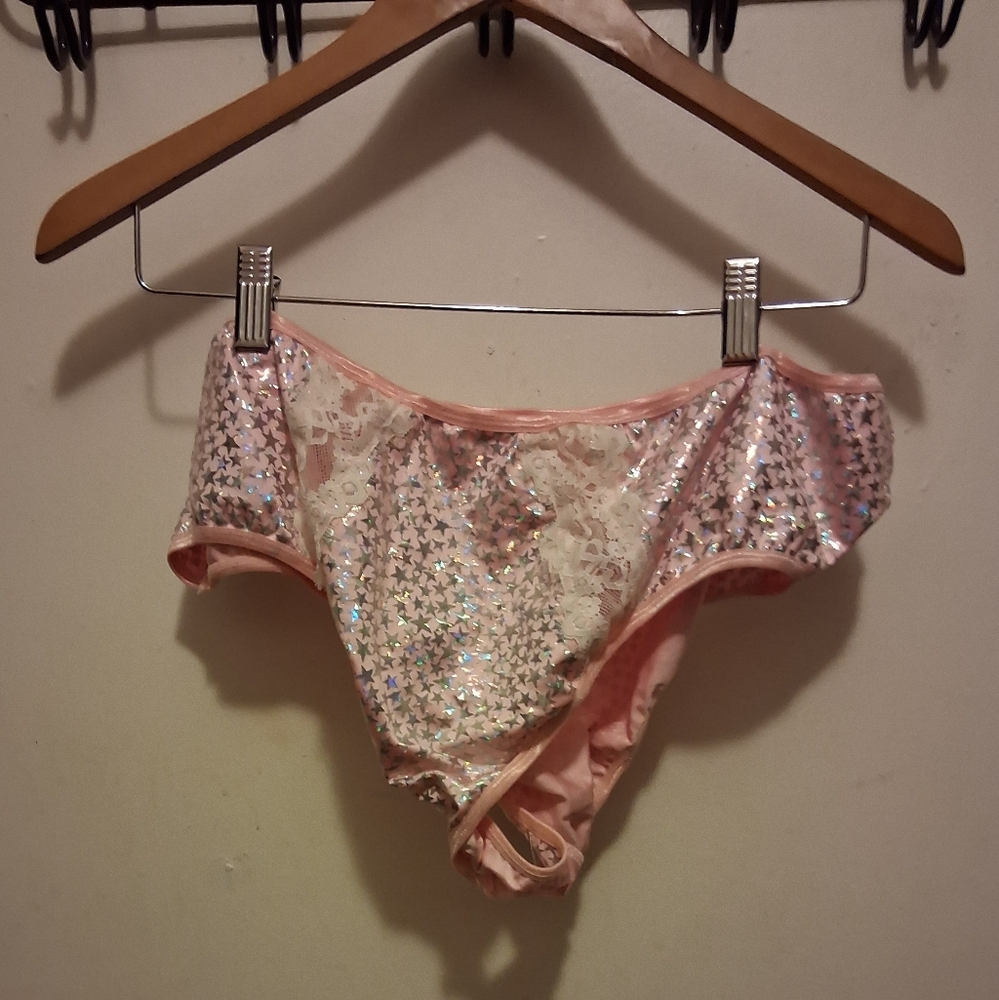 SHEIN Pink Sequin Intimates Set - Picture 6 of 8